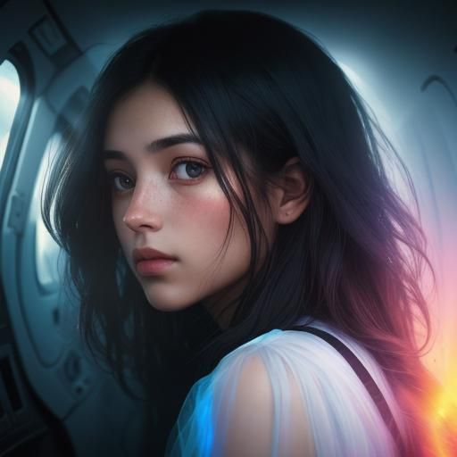 My prompt did have other words besides "a person viewed in profile," LOL, but the AI ignored them. Still these are amazi...