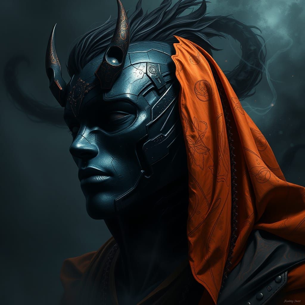 Detailed Black Concept Art in Unreal Engine 5