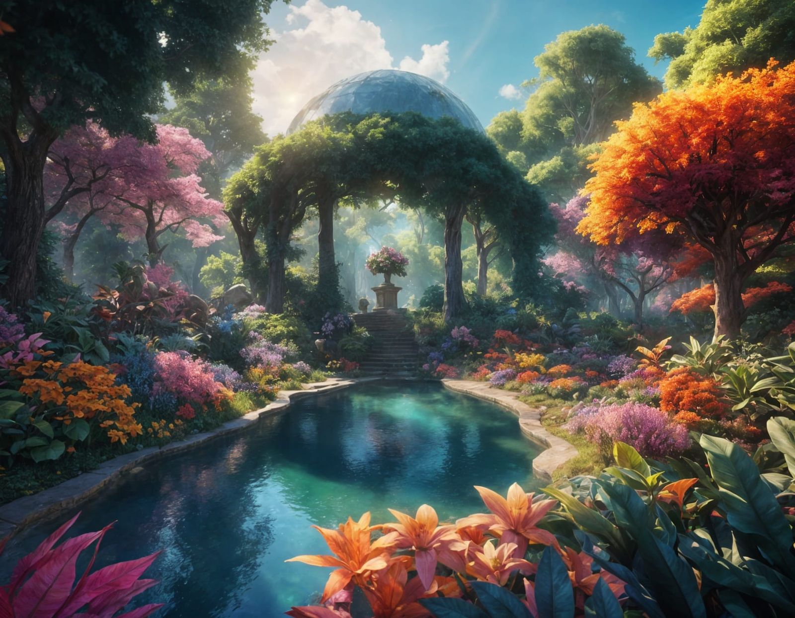 Vibrant Paradise in Unreal Engine Style