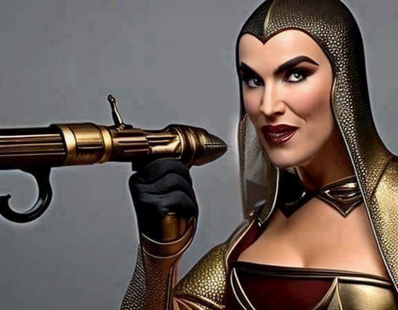 Villainess in Gothic Haute Couture 3D Animation