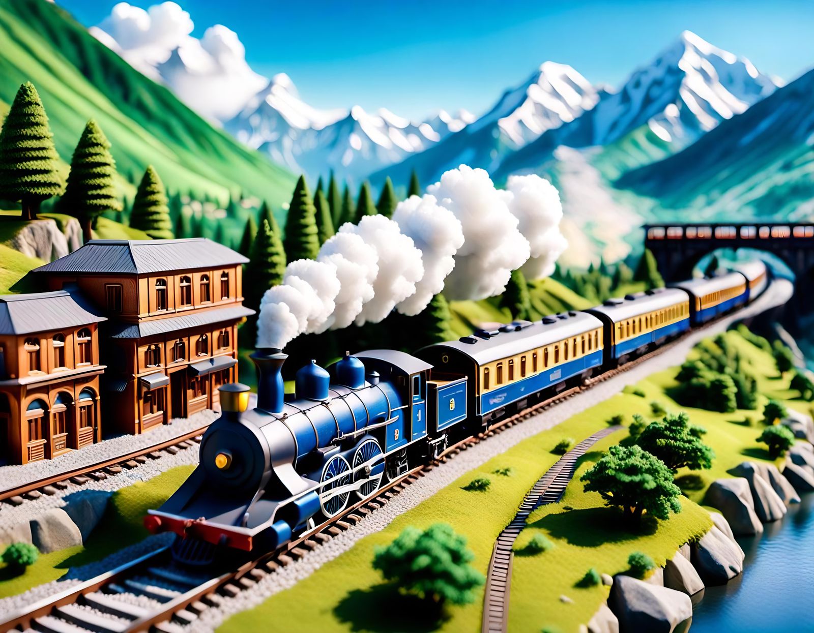 Orient Express Diorama in Kashmir: Studio Ghibli Style