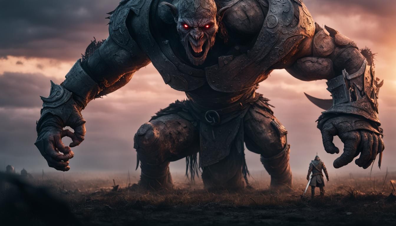 Jitte, Giant Killer, on War-Torn Battlefield