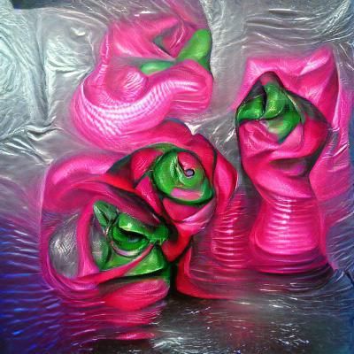 Abstract Hot Pink Dreamscape