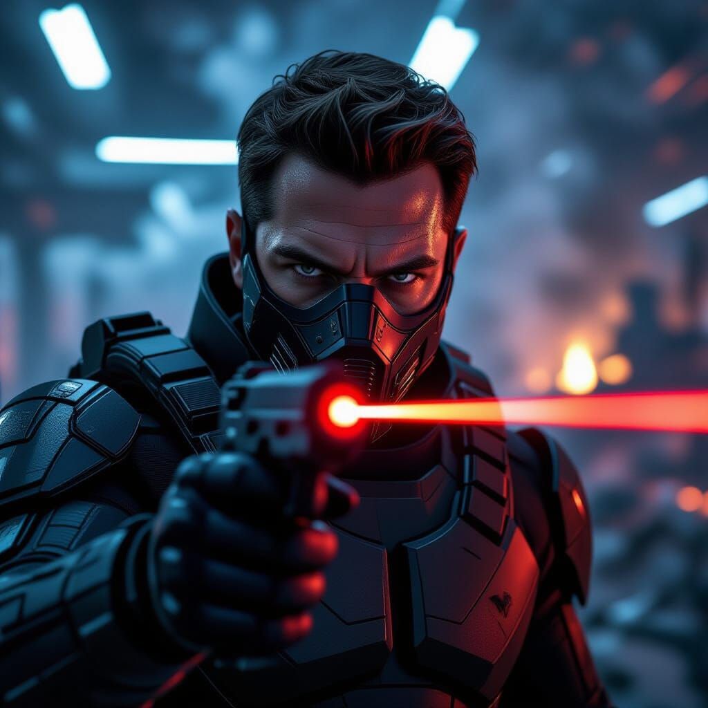 Spy in Armored Suit Faces Danger in High-Tech Lab