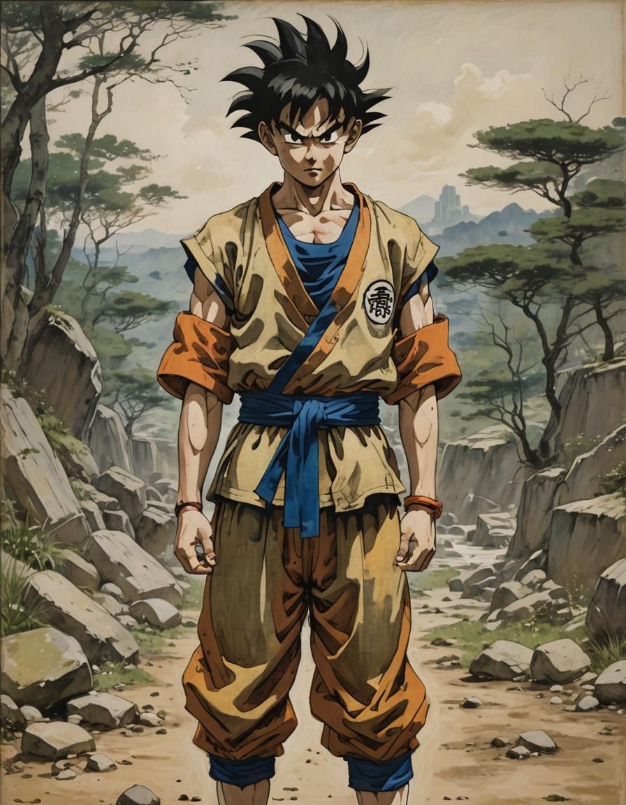 Sangoku Dragon Ball as Realist Painting