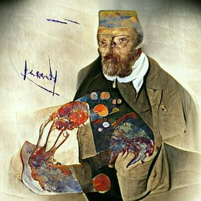 Surreal Biomorphic Landscape Inspired by Masters