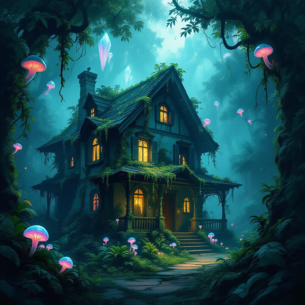 Mysterious Abandoned House in Mistwood Jungle