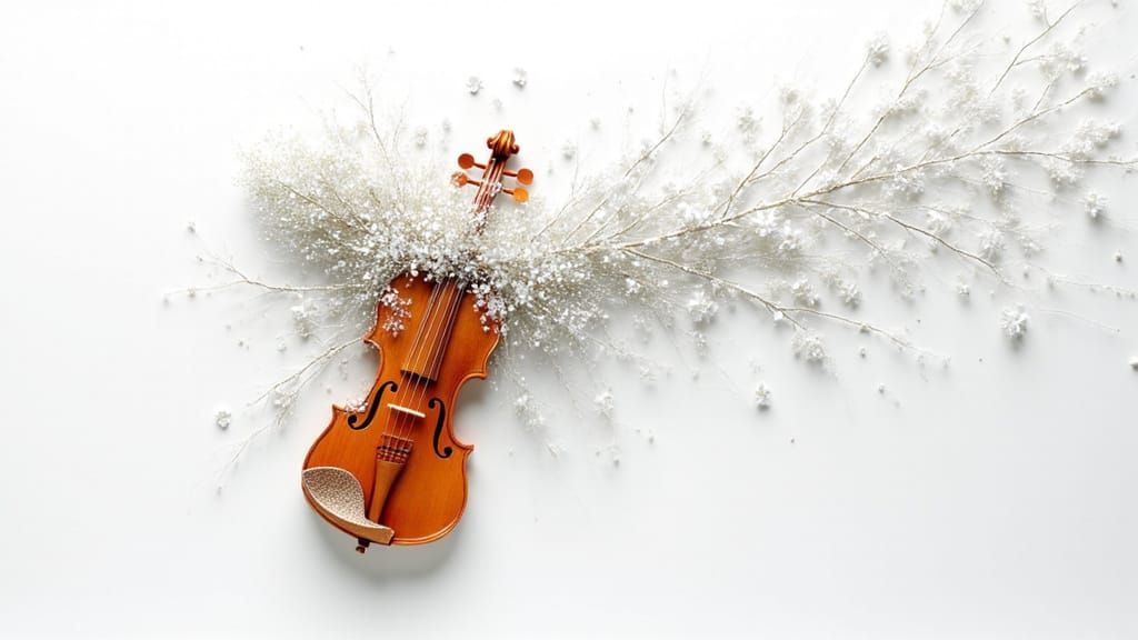 Elegant Musician in Earthy Hues