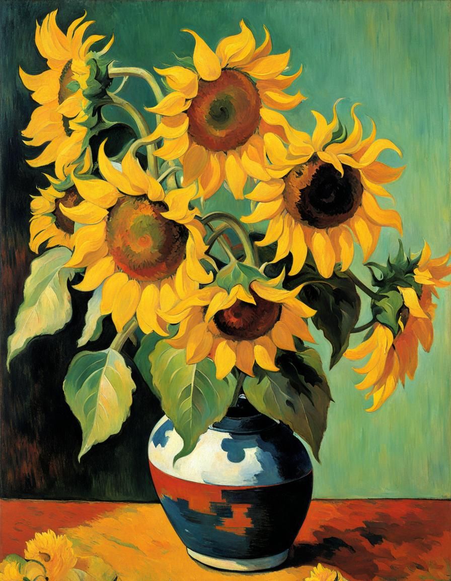 Sunflowers by Gauguin