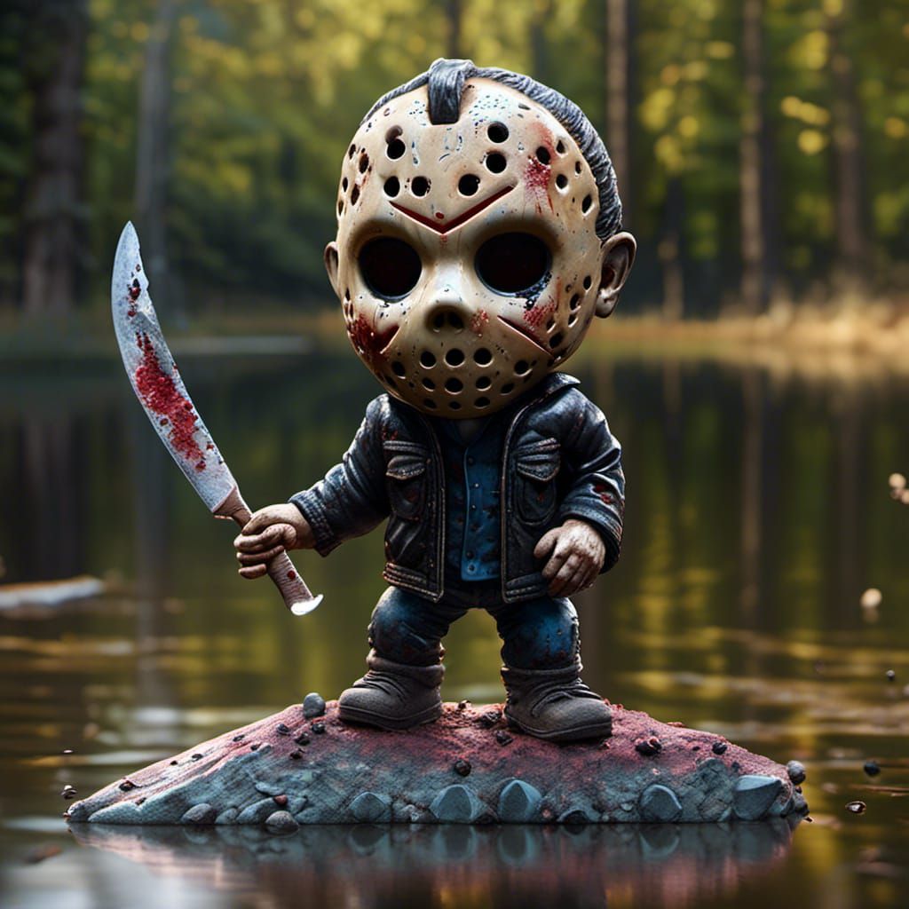 Baby Jason Voorhees Bobblehead on Crystal Lake