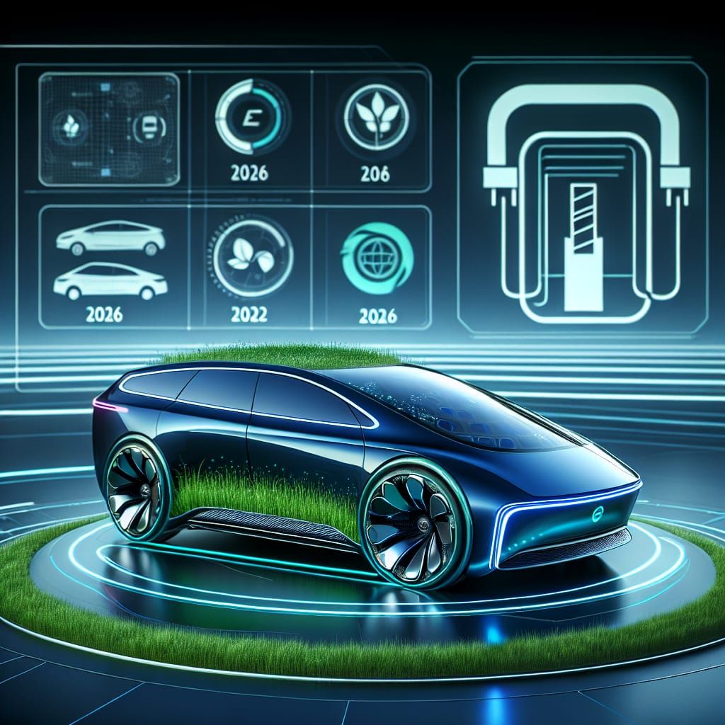Futuristic 2026 Eco-Friendly Sedan Concept