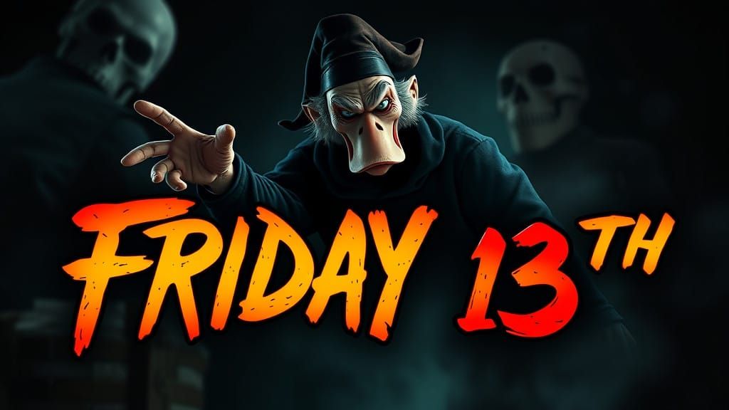 Evil Scrooge Friday 13th in Photorealistic Textured Art