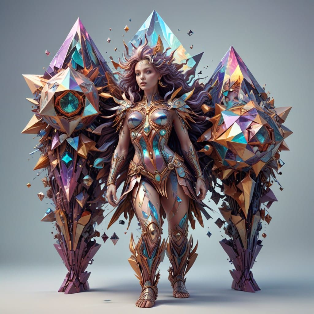 Ethereal Cosmic Abstraction in Cubist Geometry