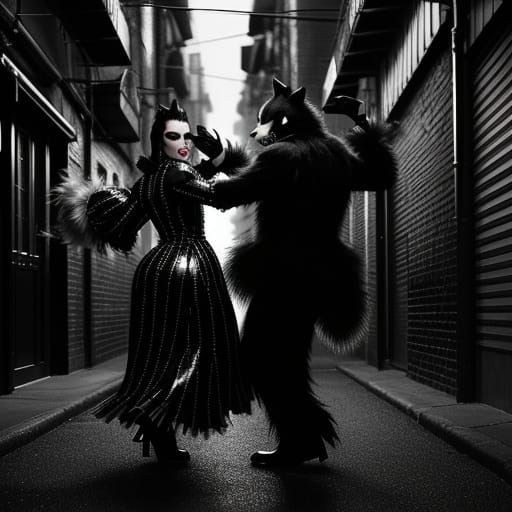 Skunks Dancing in Film Noir Style