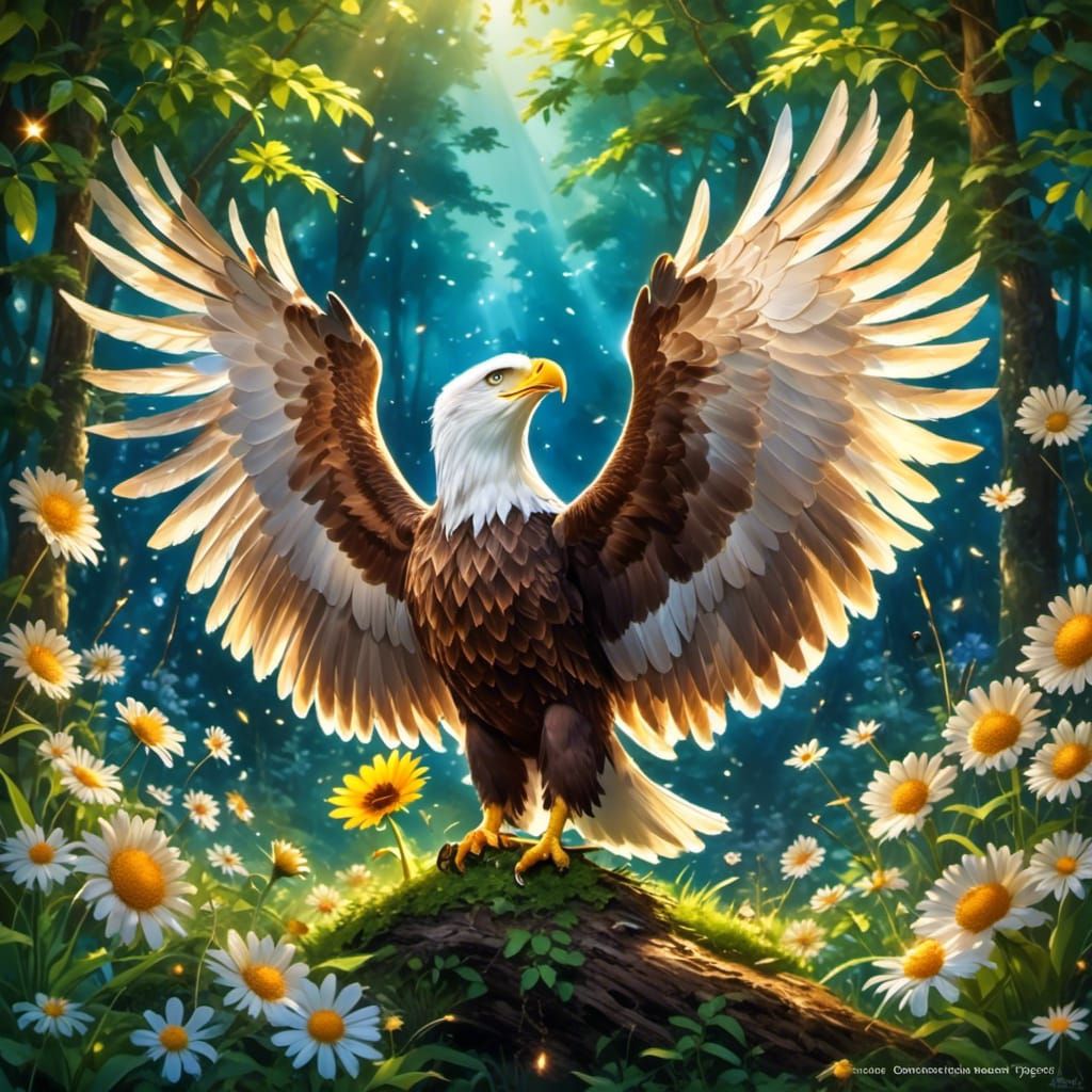 Dreamlike Nature Scene with Ethereal Lighting