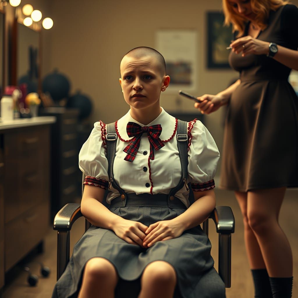 Cinematic Portrait of Emotional Descent