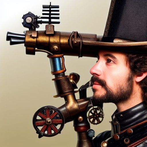 Steampunk Musketeer Profile: Detailed Character Design