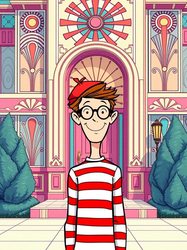 Where's Waldo? in Opulent Art Deco Scene