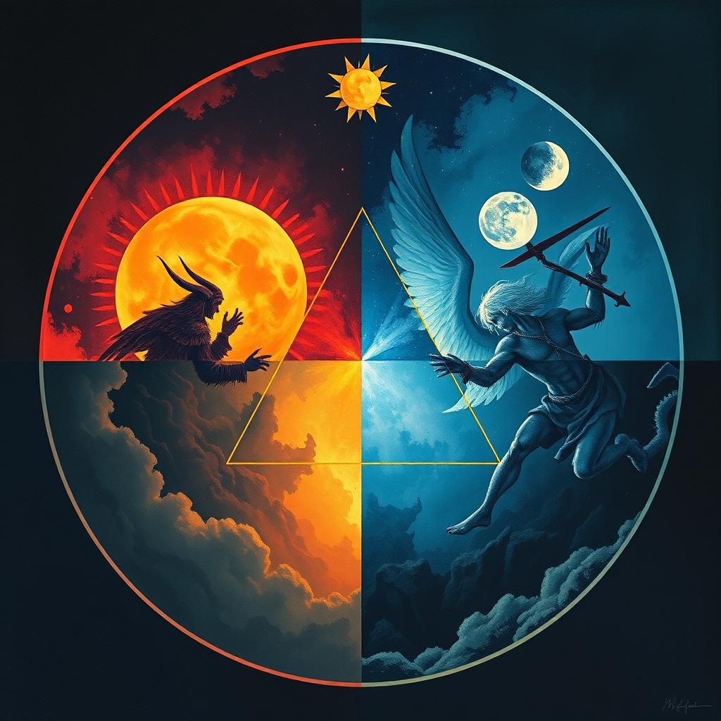 Contrasting Concepts in Surreal Composition