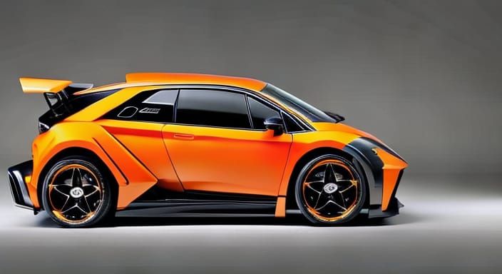 Orange Lamborghini Sinistro Bugatti Custom SUV