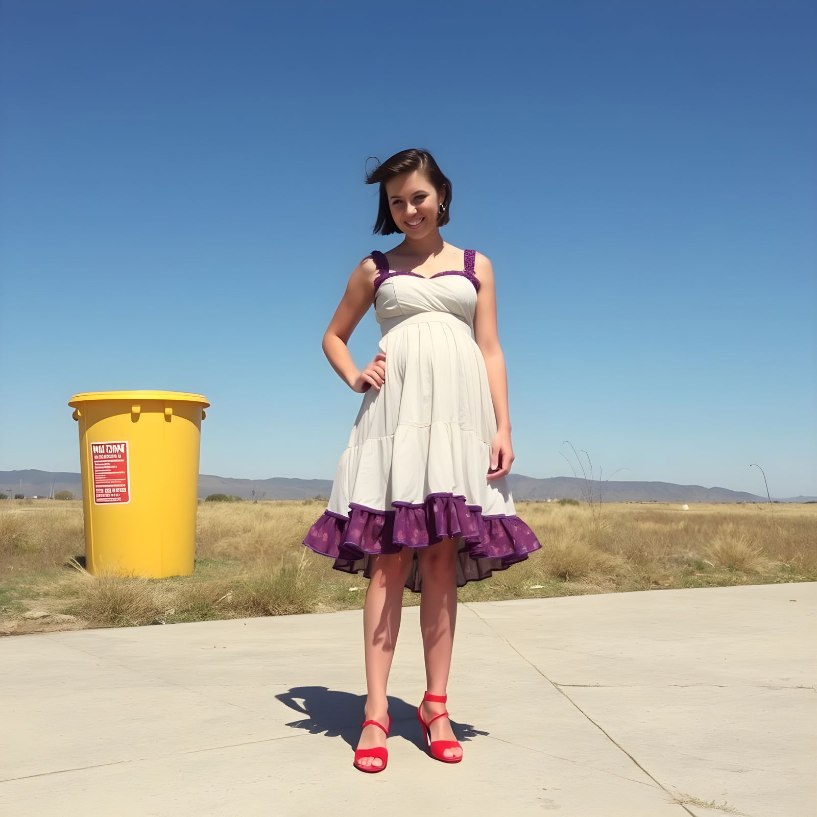 A 1970s Woman Embracing the Freedom of Miniskirts and the Pi...