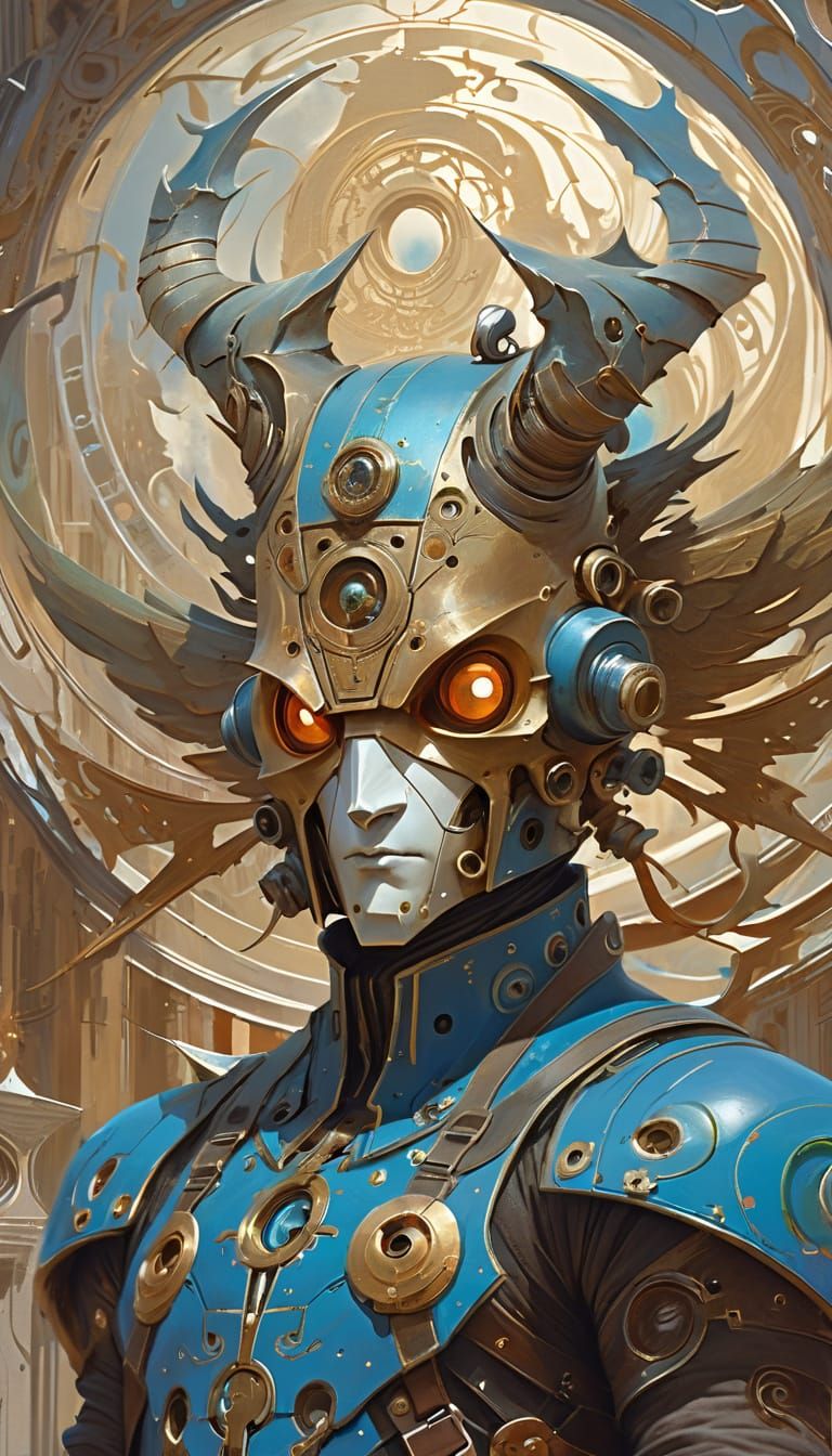 Grotesquecore Mechanic in Celestial Courtroom