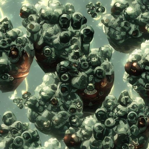 Futuristic Alien Chess Game on Distant Planet