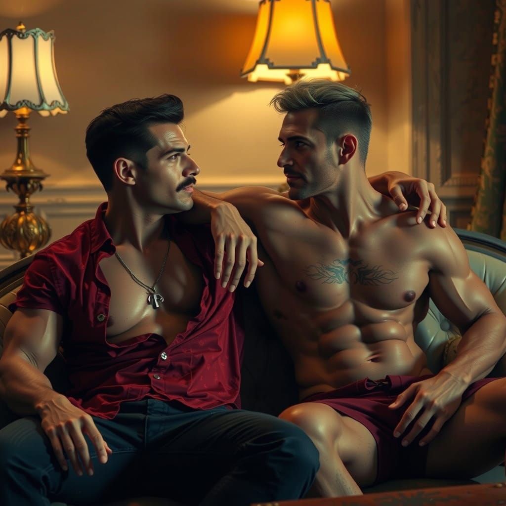 Muscular Men in Dark Fantasy Concept Art