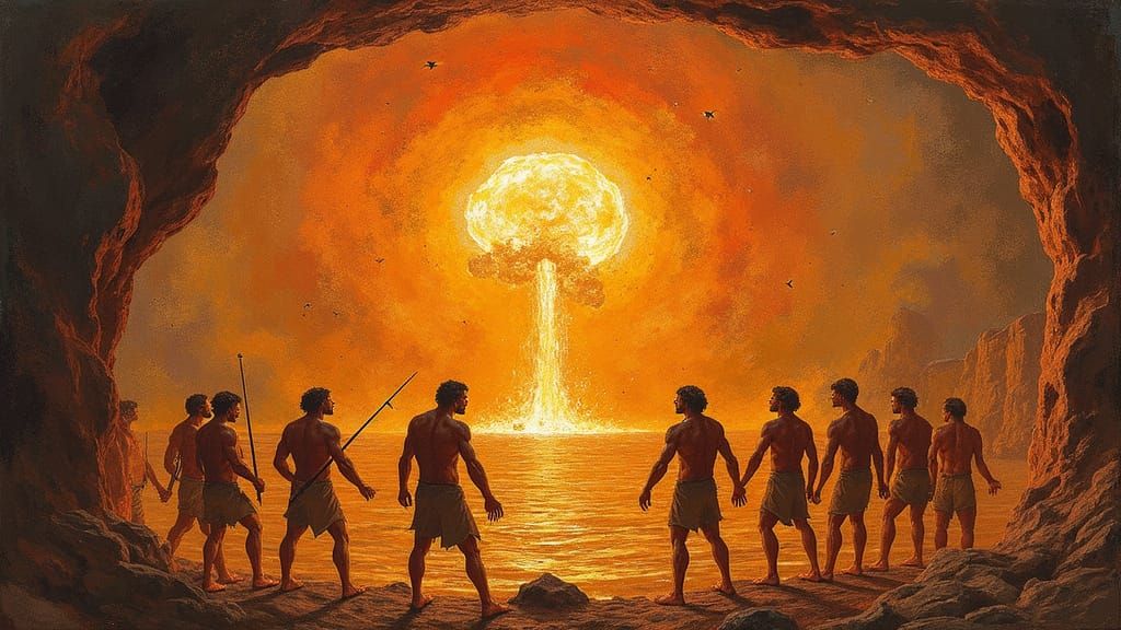 Cave Paintings Depicting a Nuclear Explosion