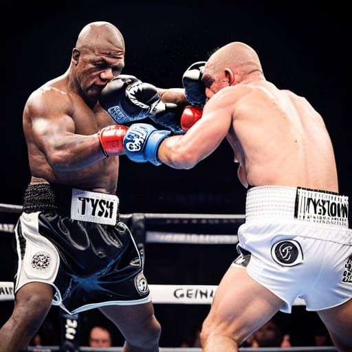 Mike Tyson Boxing Match in Arena