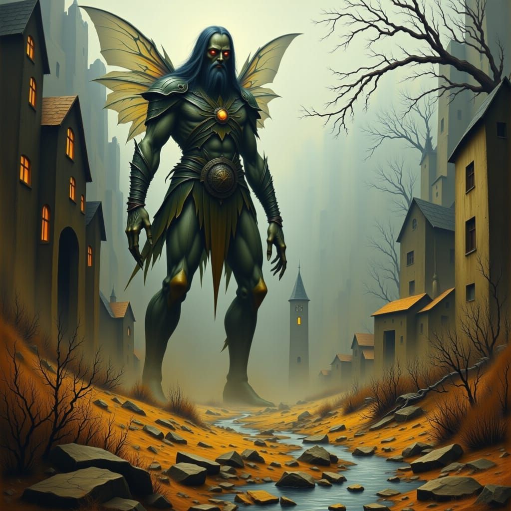 Desolate Fairy Giant by Village in Fantasy Style