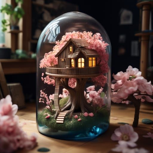 Treehouse in a Bottle: Miniature Architecture