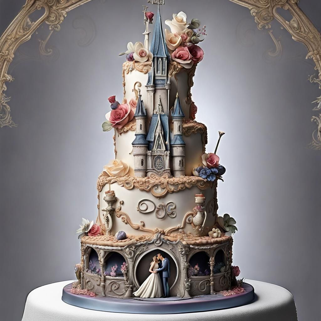 Disney Wedding Cake