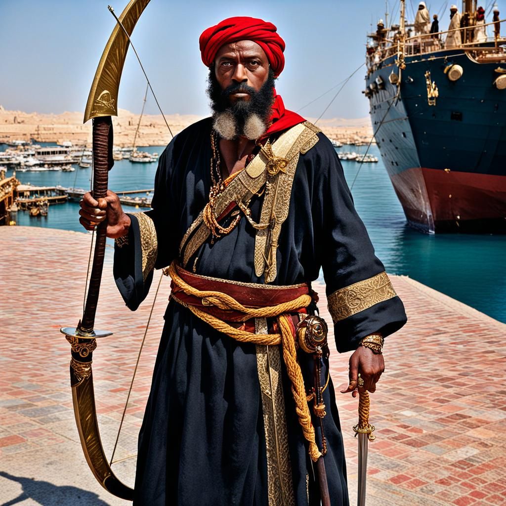 Arabian Red Sea Pirate During the Age of Discovery
