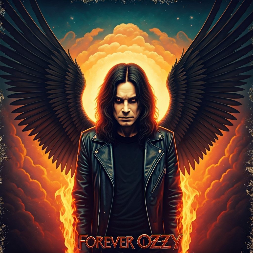 Ozzy Osbourne with Wings in Celestial Inferno