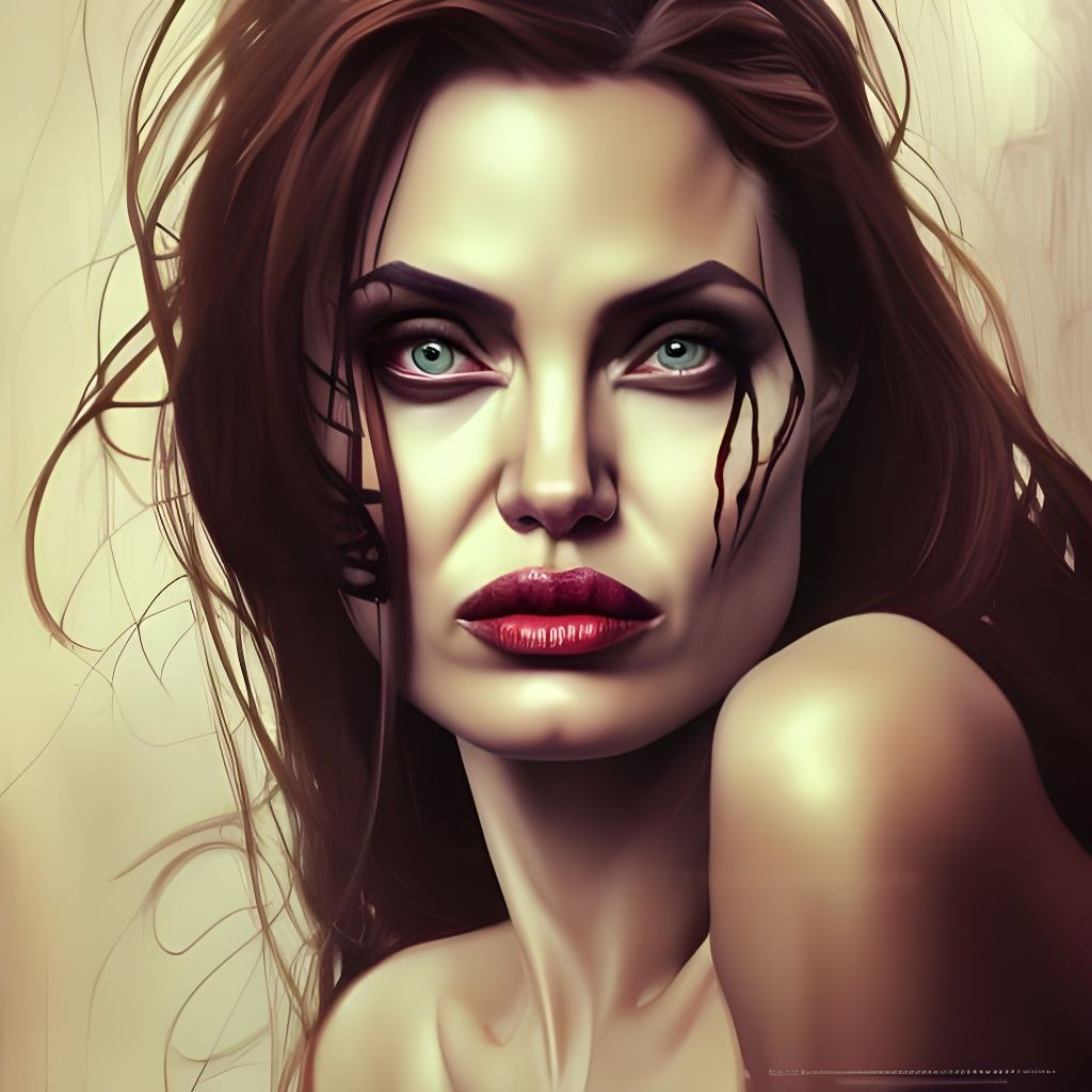 Demonic Portrait in Artgerm Style