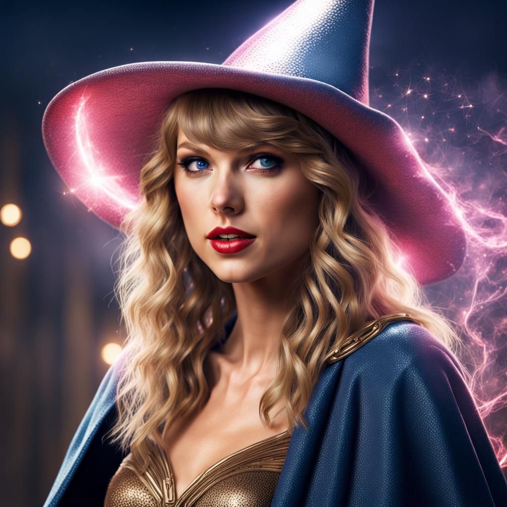 Taylor Swift as a Magical Wizard