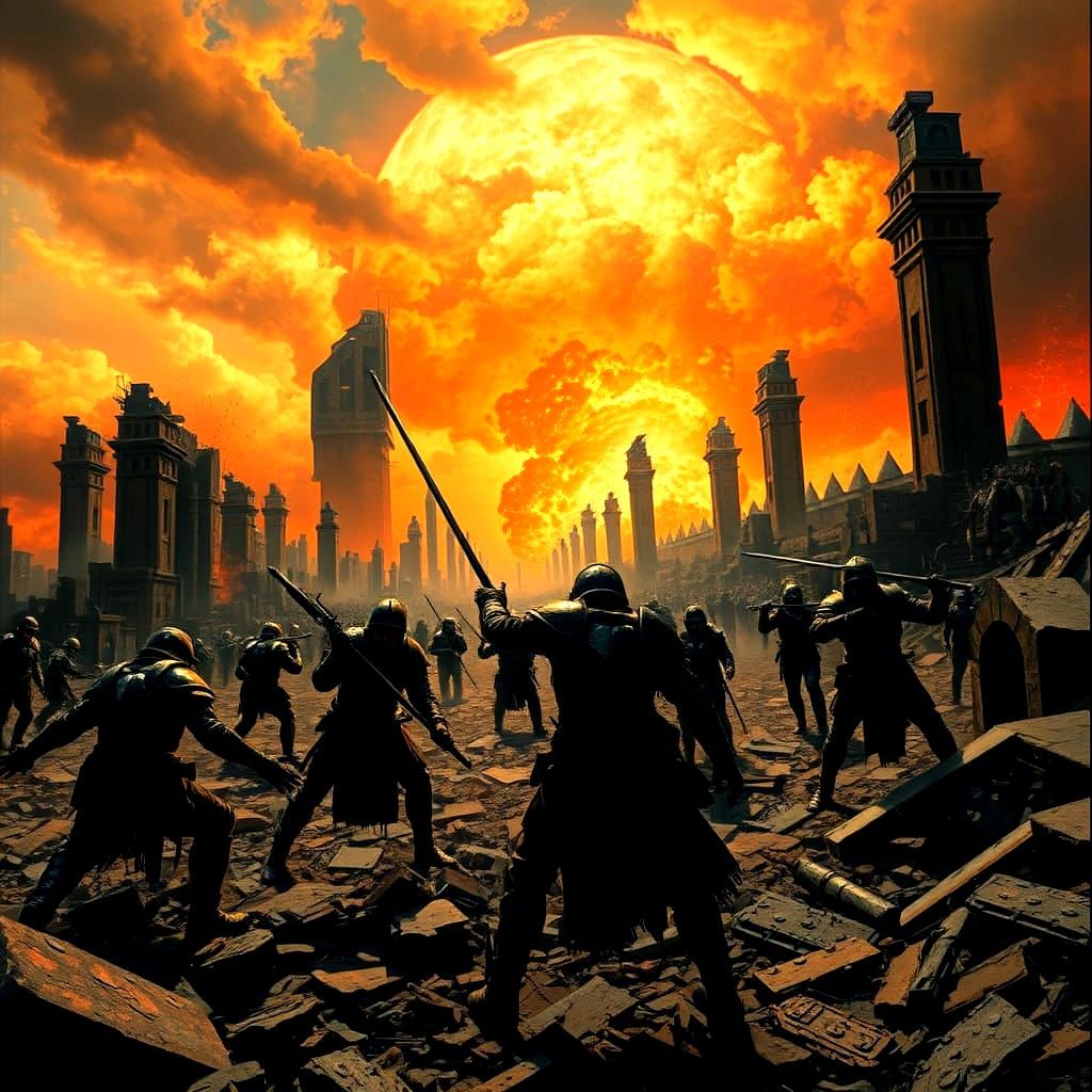 Fiery Skies: Humanity's Last Stand