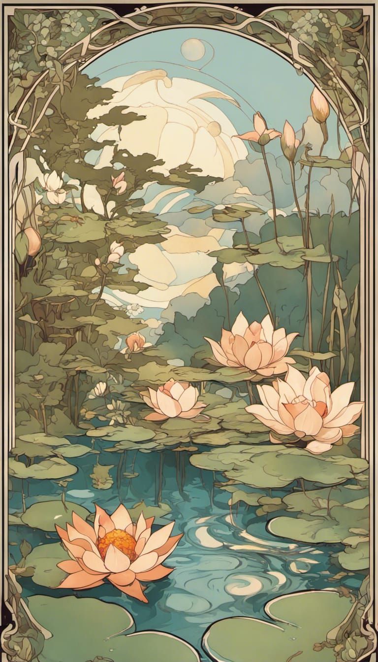 Lotus Flower Landscape