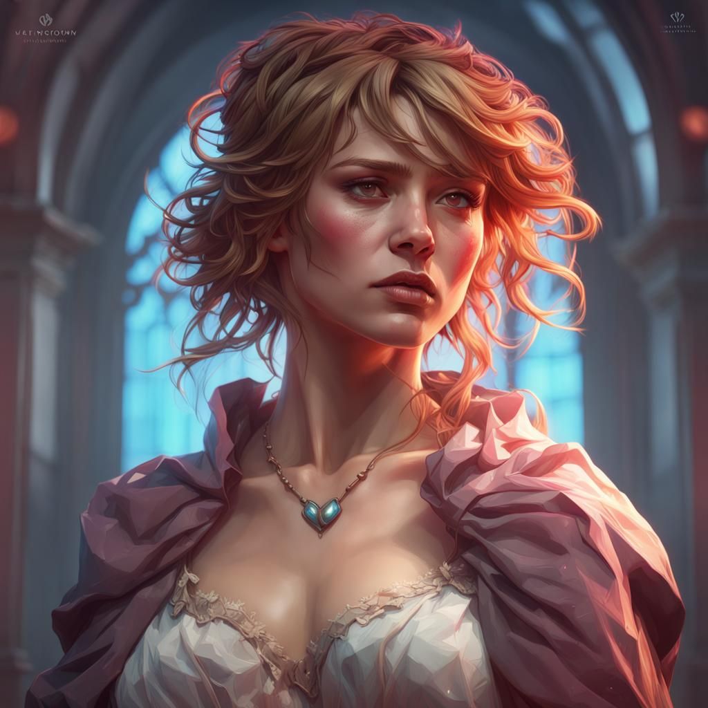 Detailed Broken Heart Portrait Concept Art