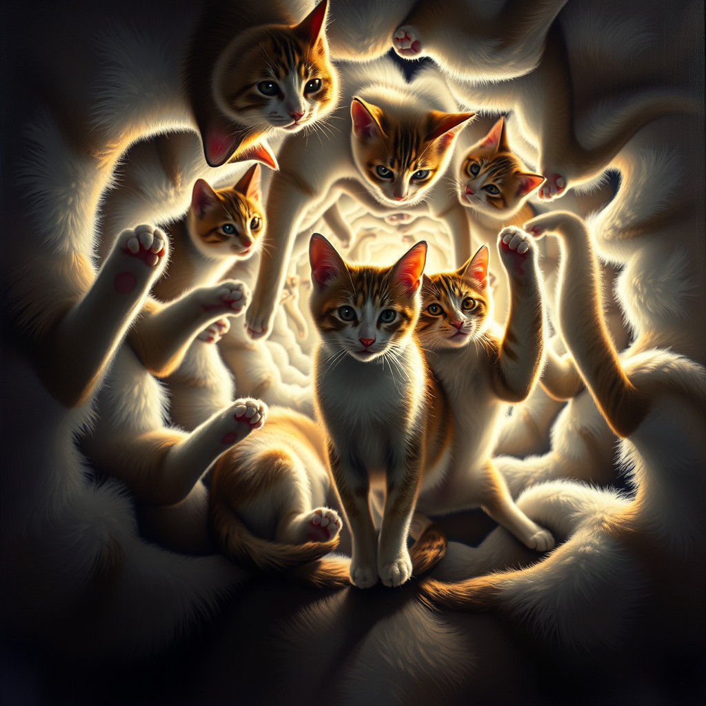 Morphing Cats in a Kaleidoscope of Dimensions
