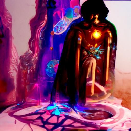 Orphaned Heir to Mystic Throne: Cosmic Illustration