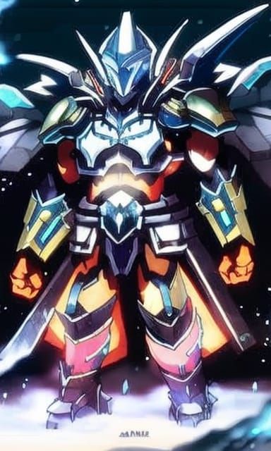 Anime Starmetal Armor with Cerulean Glass