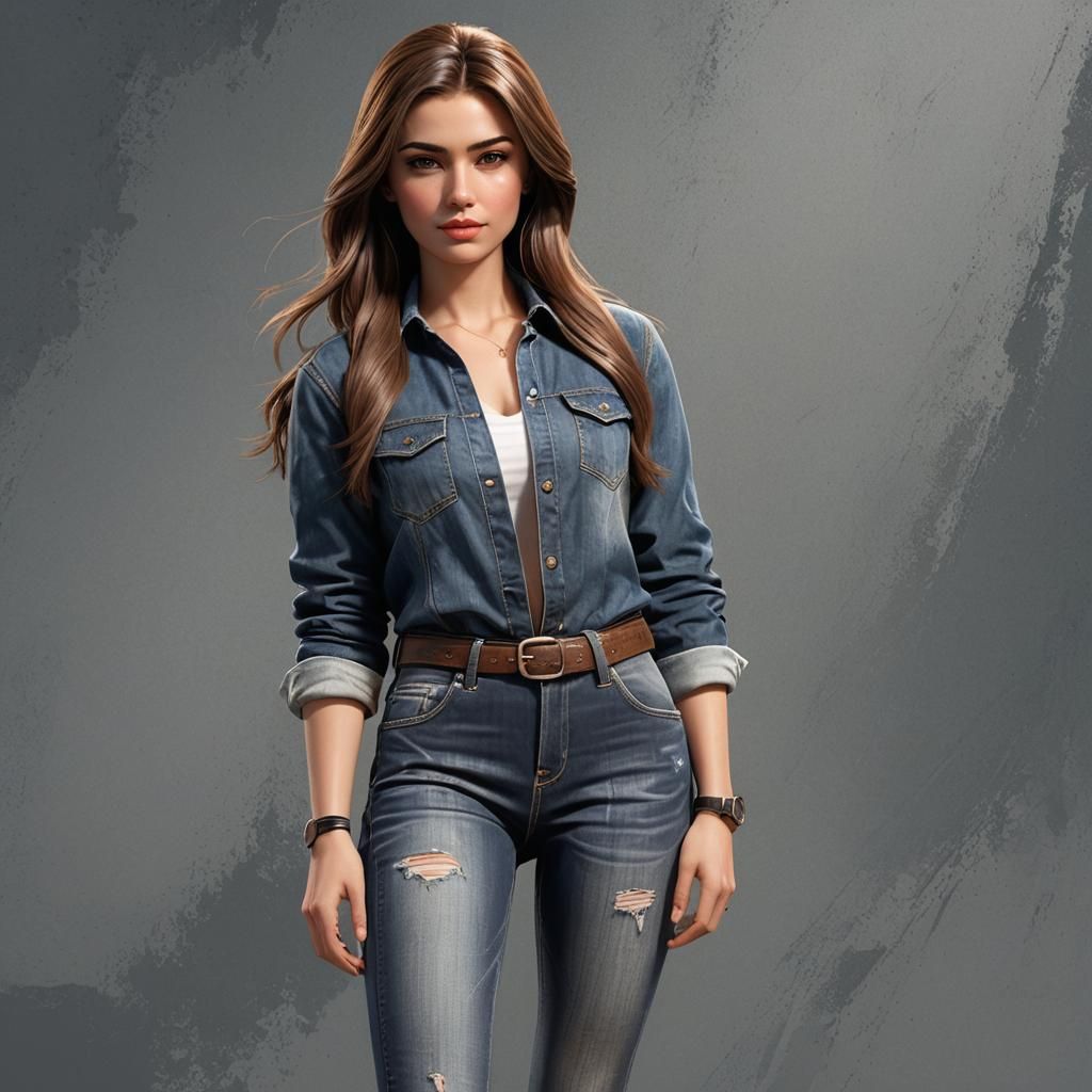 3D Animation of a Stylish Modern Girl