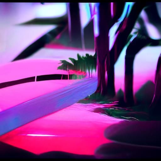 Synthwave Neon Retro Candy Woods