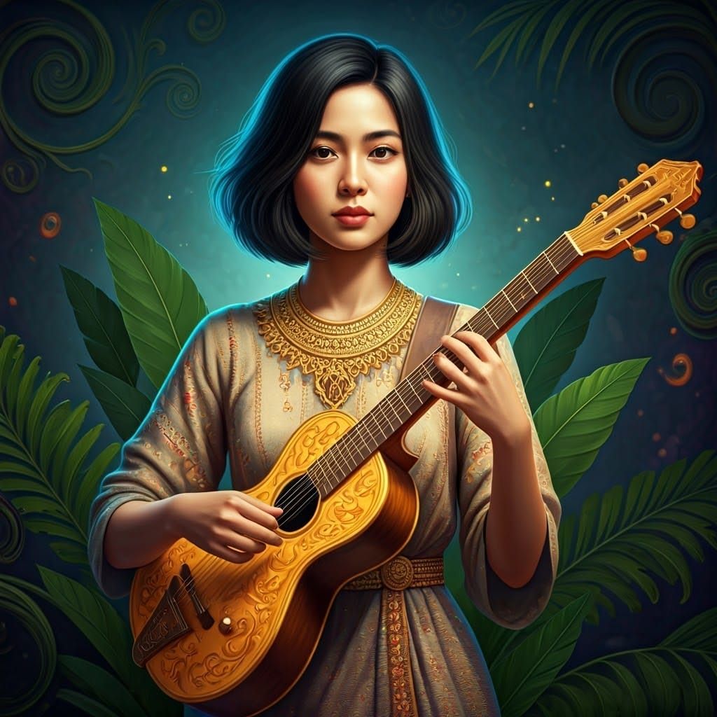 Thai Guitarist in Mythic Realm