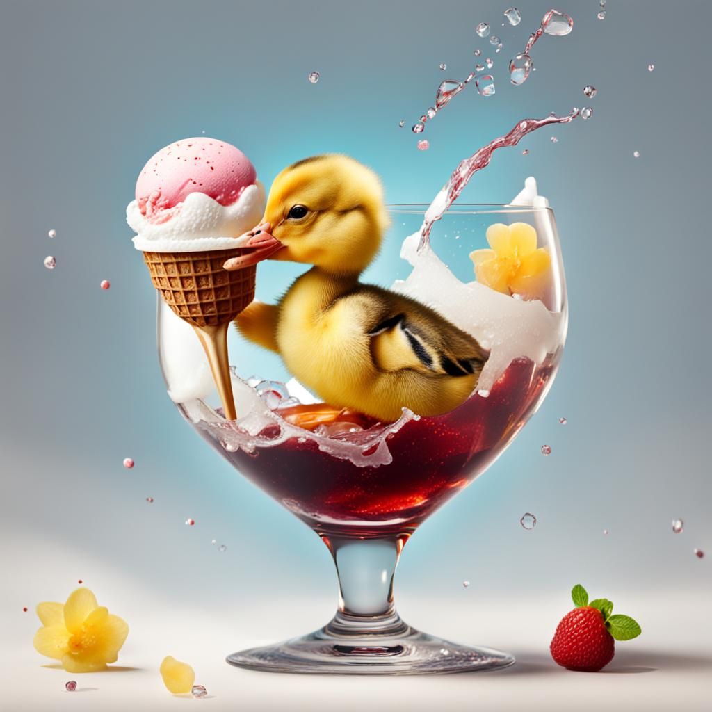 Duckling's Delight: An Ice Cream Treat
