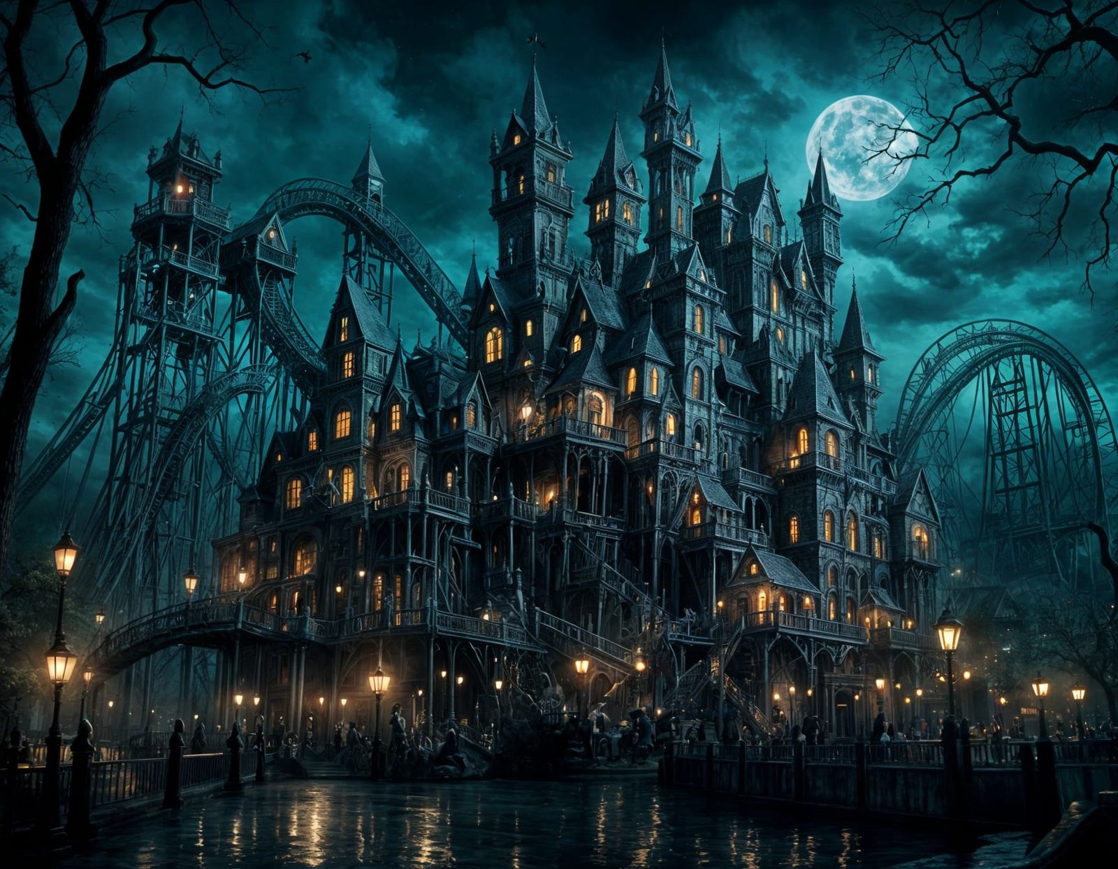 Universal Studios Roller Coaster based on Movie Monsters