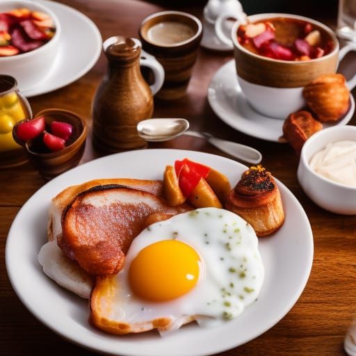 High Victorian Full English Breakfast, Professional Photo
