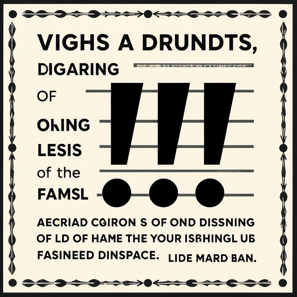 AI Generated Image: Abstract Geometric Composition